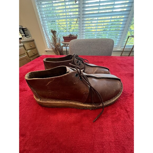 CLARKS ORIGINALS DESERT TREK TAN LEATHER LIMITED EDITION \